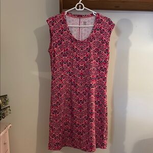Title Nine Pink and Gray Sleeveless A-line Mini Dress